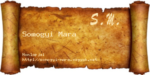 Somogyi Mara névjegykártya